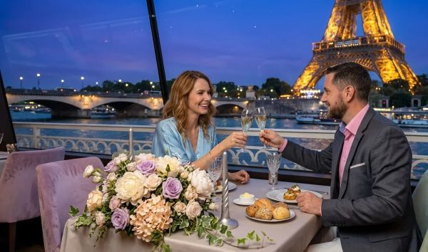 Livre un dîner croisière à Paris qui émerveille les amoureux
